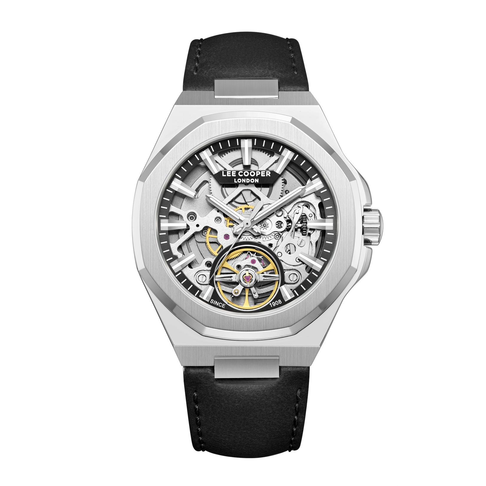 Lee Cooper Muški sat LC08369.351, Transparentno kućište, Crni