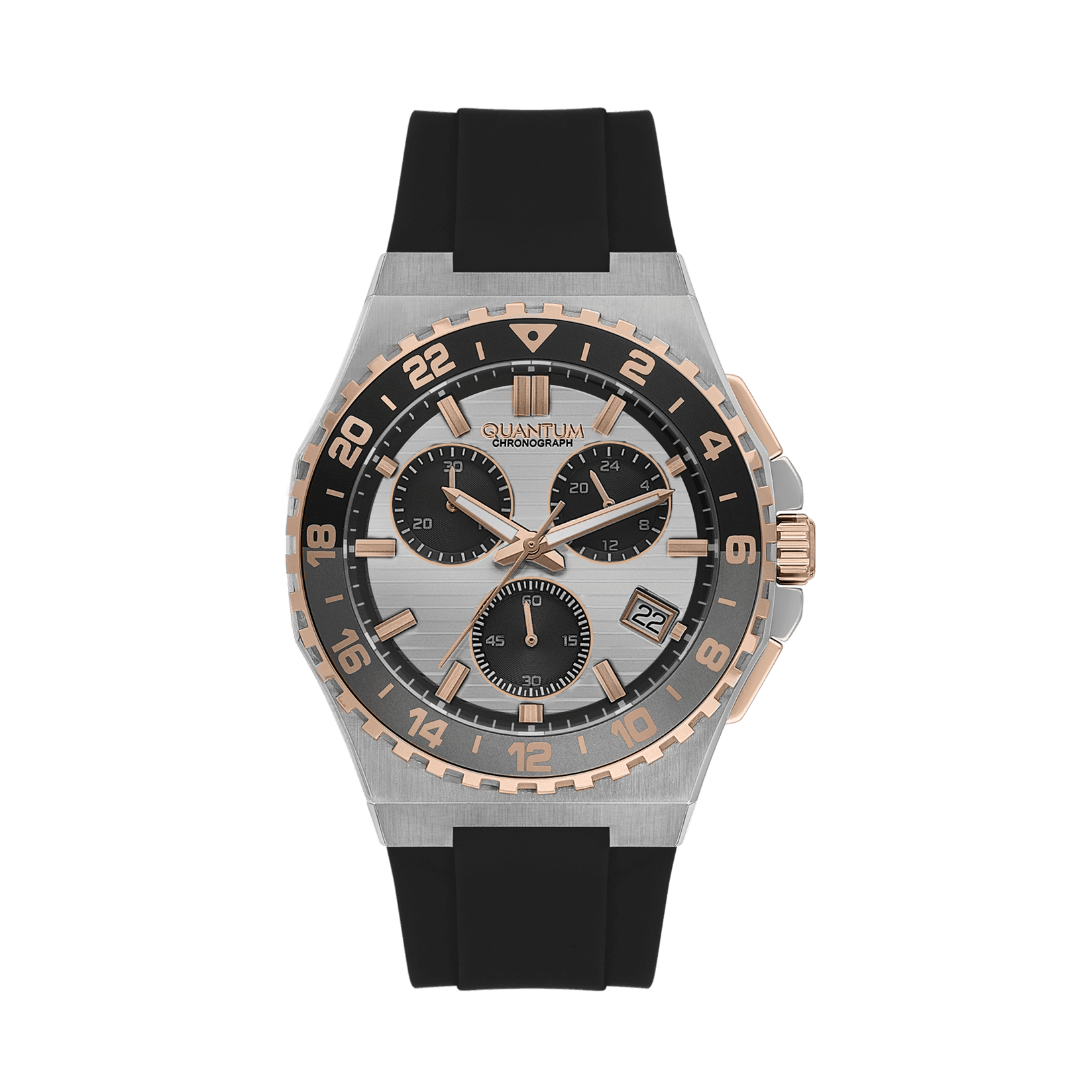 Quantum Muški sat PWG1147.531, Srebrno kućište, Crni