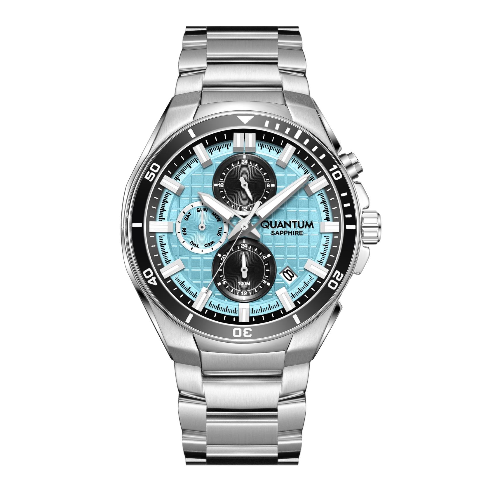 Quantum Muški sat PWG1227.300, Plavo kućište, Srebne boje