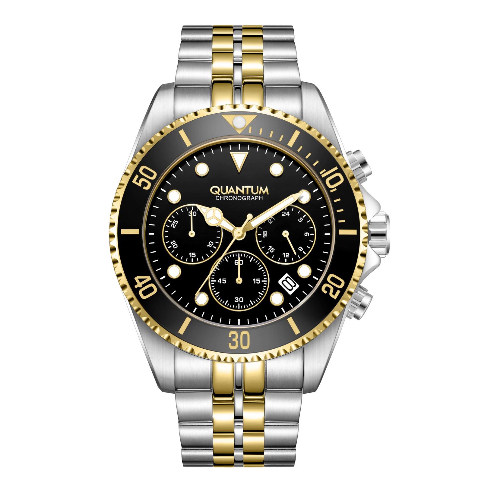 Quantum Muški sat PWG 930.250, Crno kućište, Šareni