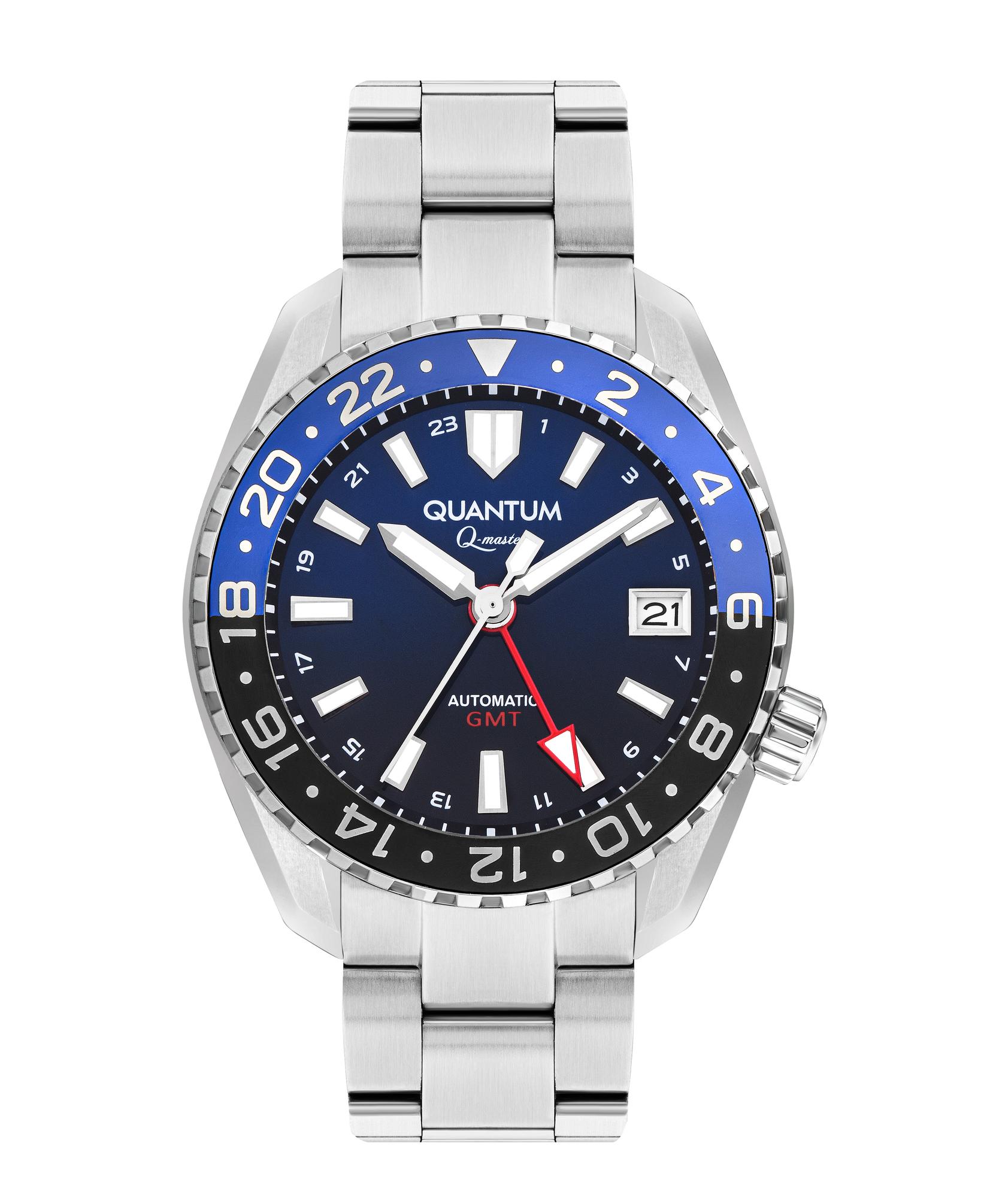 Quantum Muški sat QMG 1104.390, Plavo kućište, Srebrne boje