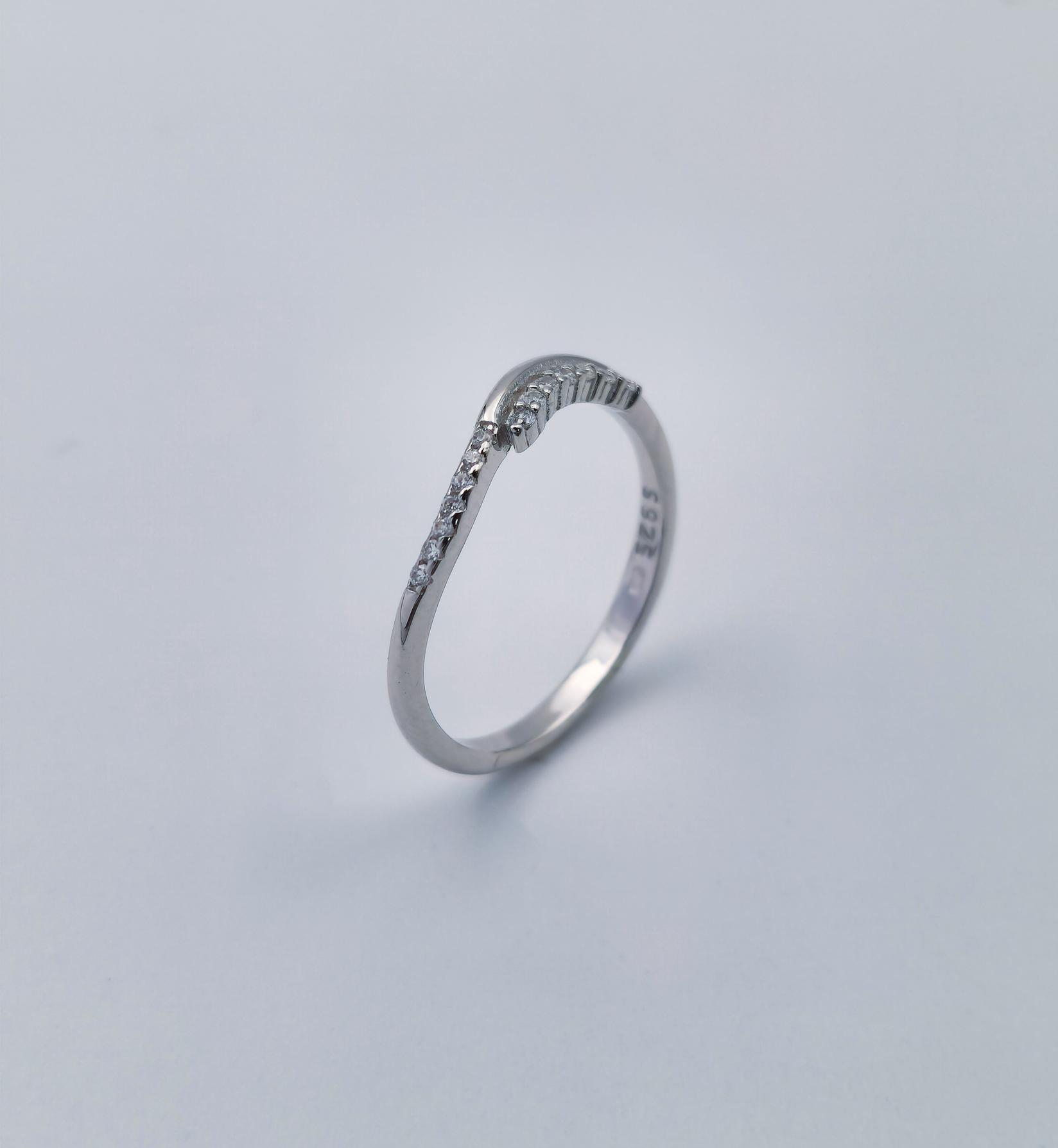 Ženski Srebrni prsten, 14mm