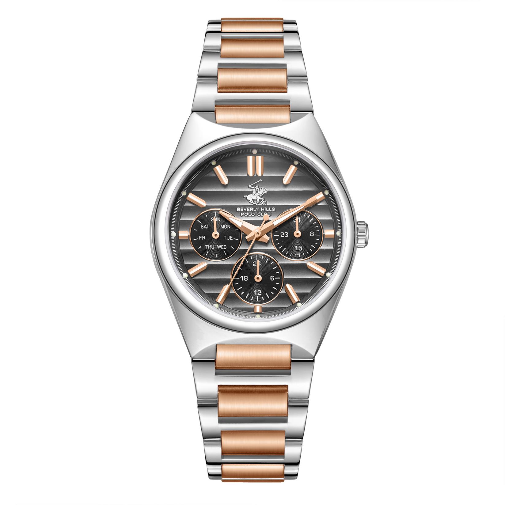 BEVERLY HILLS POLO CLUB Ženski ručni sat BP3746C.360, Rose gold-srebrni