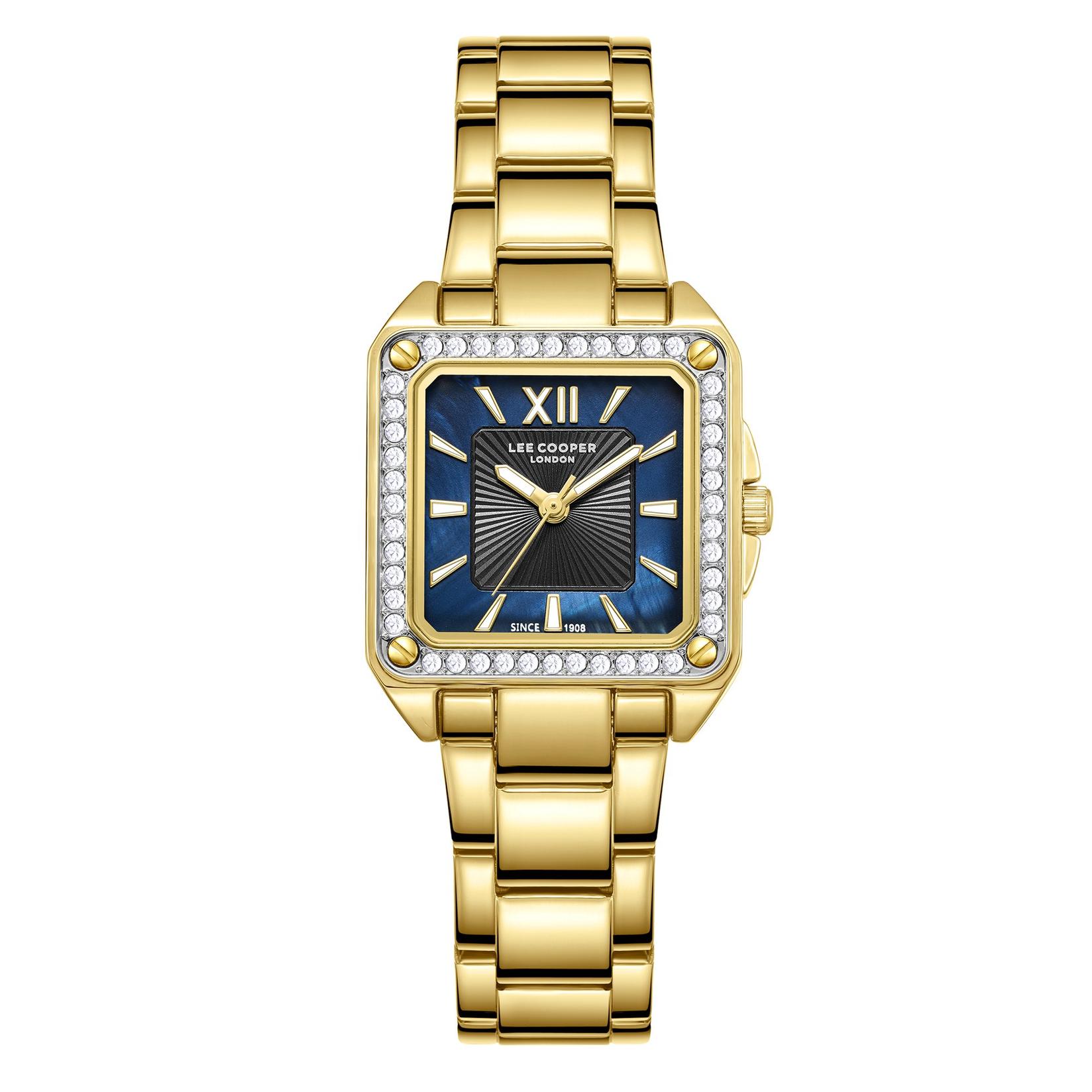 LEE COOPER Ženski ručni sat LC08127.190, Zlatno-teget boje