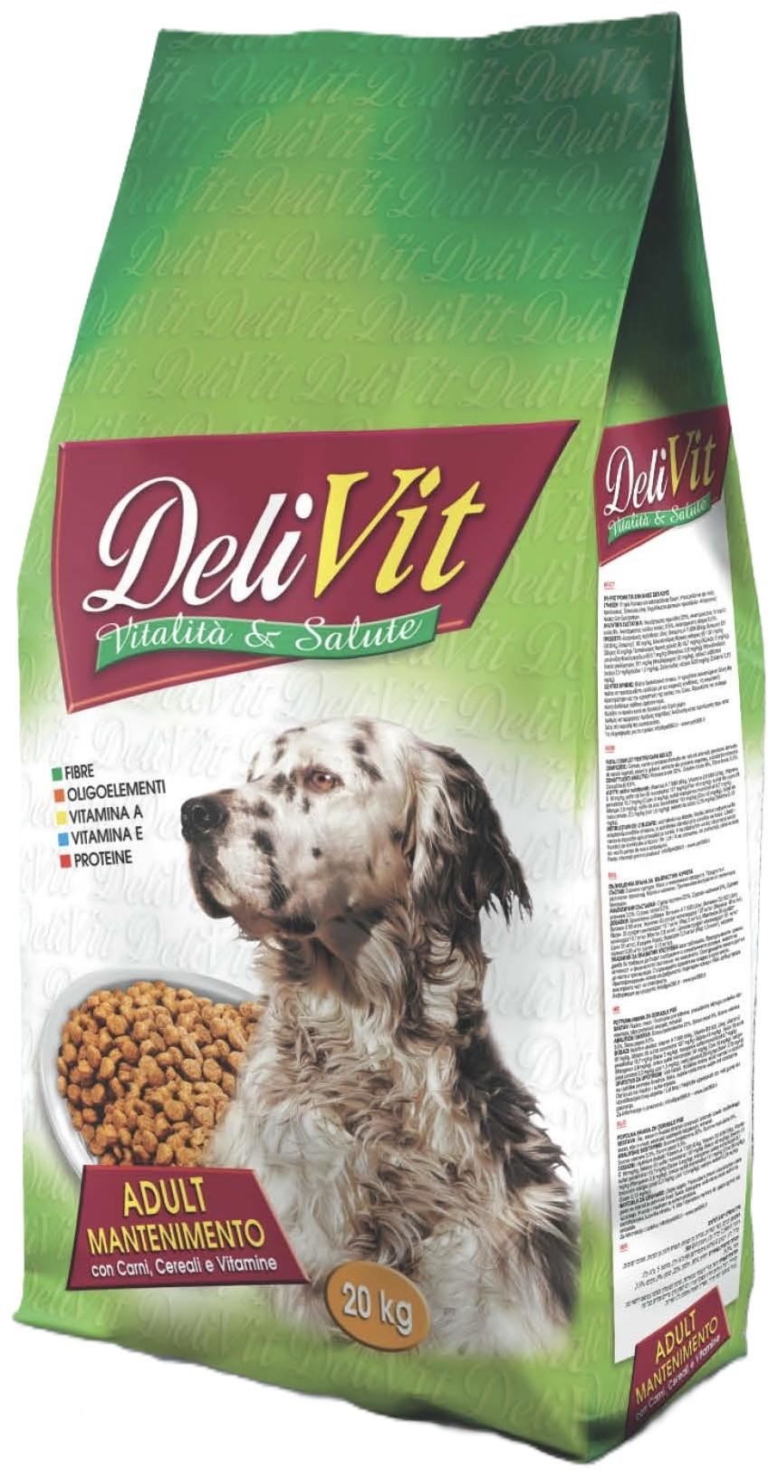 Delivit Suva hrana za odrasle pse, Piletina i povrće, 20kg adult dog pile 20 kg