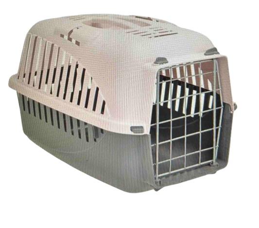 Farmcompany Transporter za pse i mačke, 48x31x31 cm, Sivo-roze