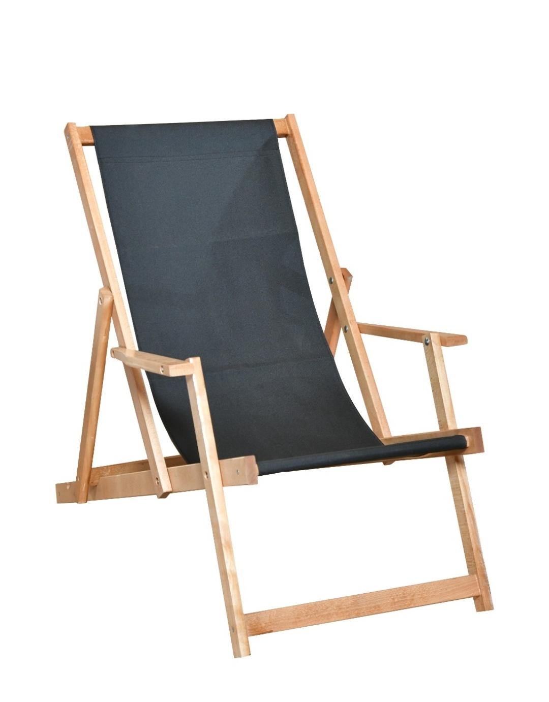 Baštenska stolica, Sklopiva, Crna