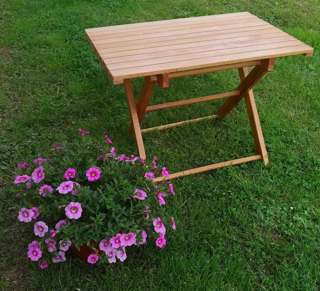 Baštenski stočić, Sklopivi, Smeđi