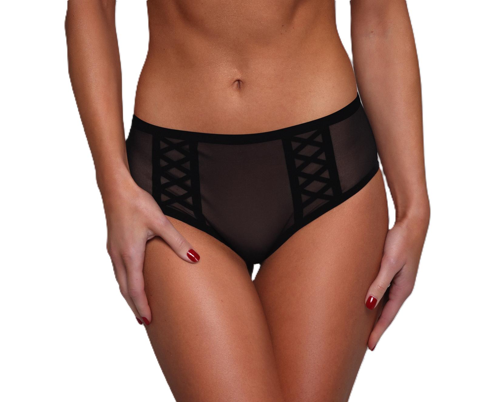 Lady B Gaćice slip X, Crne