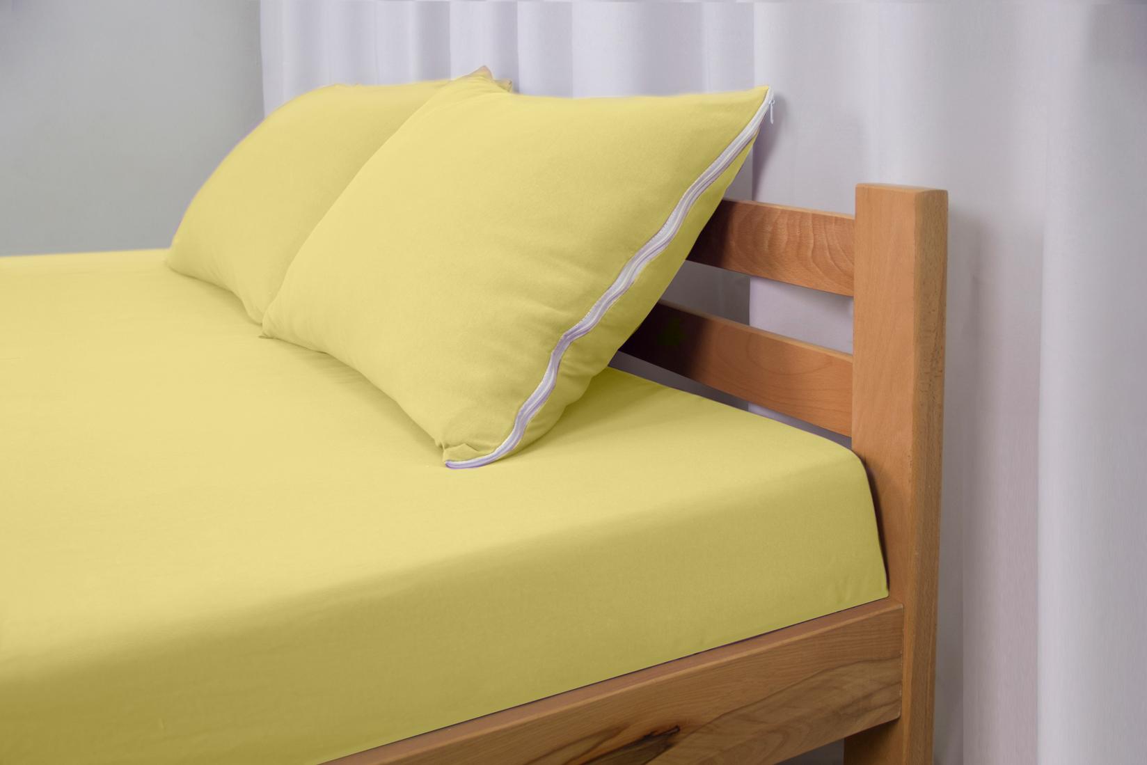 Manjatex Čaršaf sa lastišem, Za dušek od 30cm, 160x200cm, Žuti