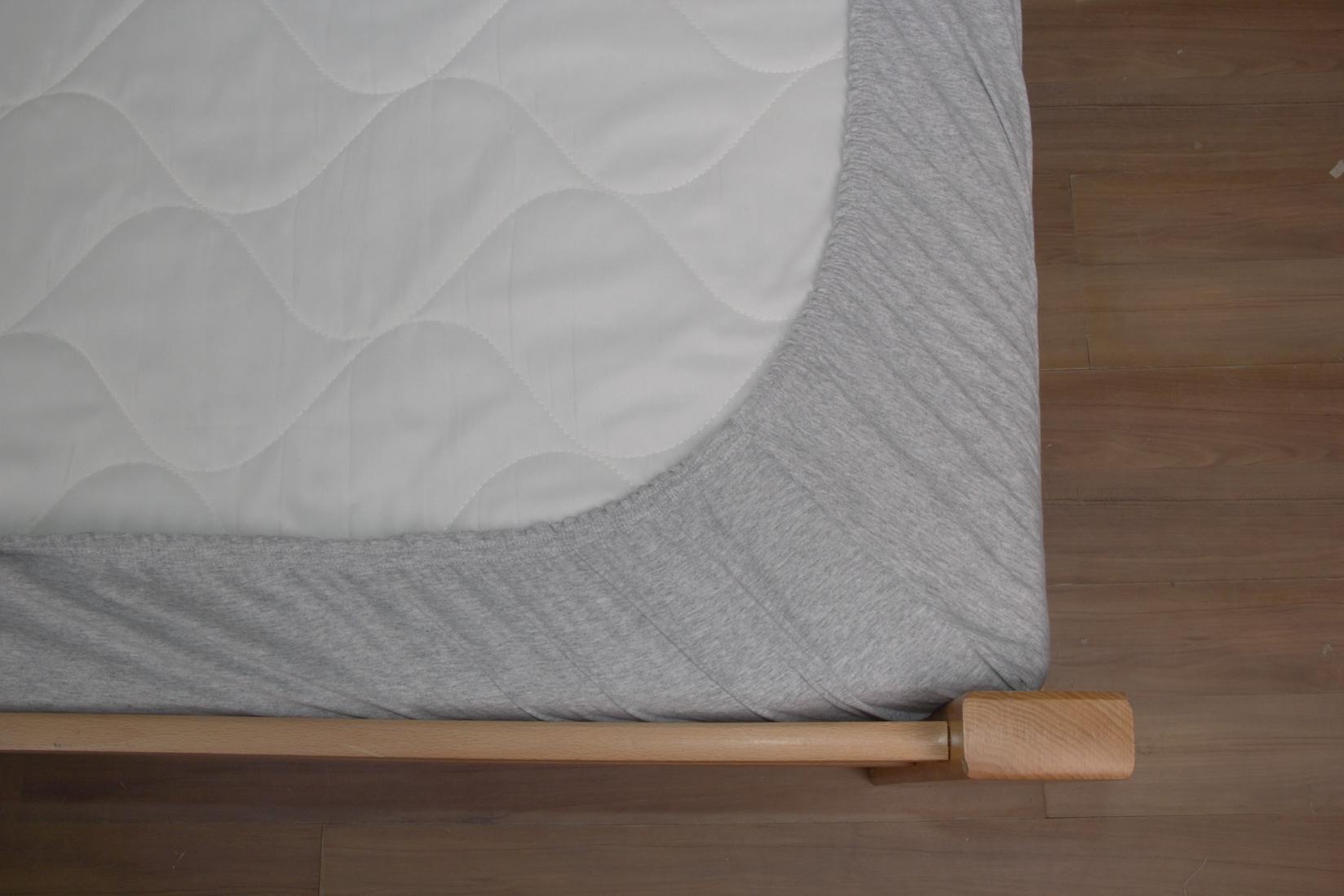 Manjatex Čaršaf sa lastišem, Za dušek od 30cm,100x200cm, Sivi