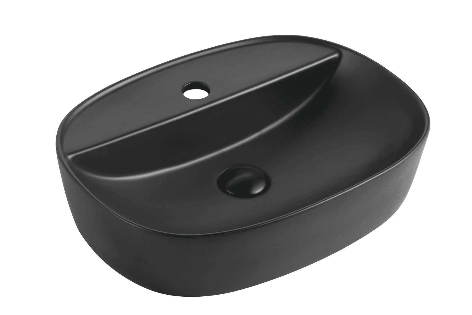 Ceramica Lux CL460-1 Lux Art Umivaonik, 60,5x41,5x13,5, Mat crni