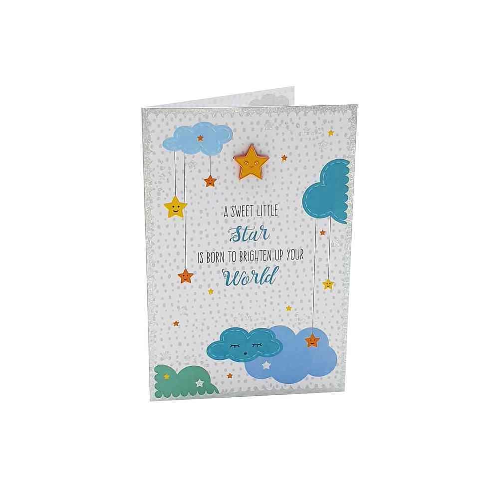 Čestitka sa Zvezda značkom - A Sweet Little Star Is Born to..
