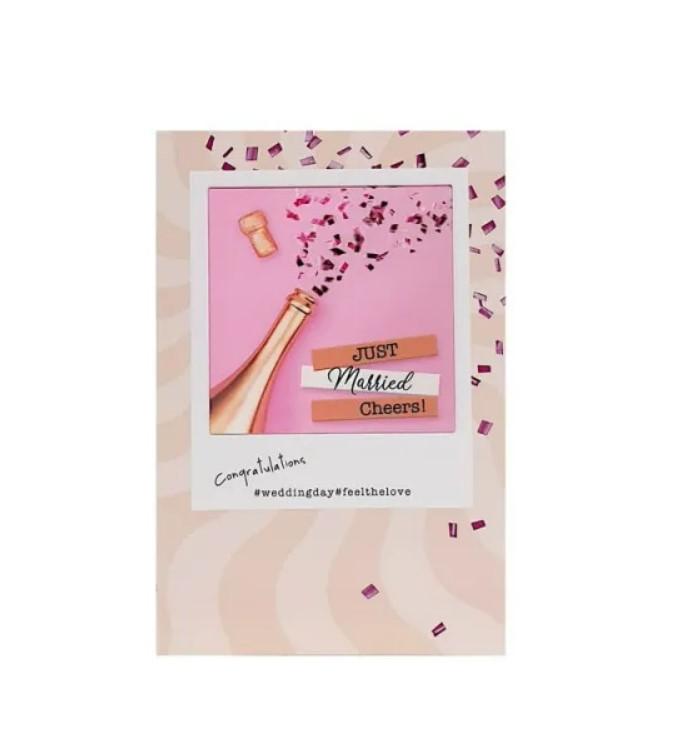 Čestitka 3D Hashtag Champagne