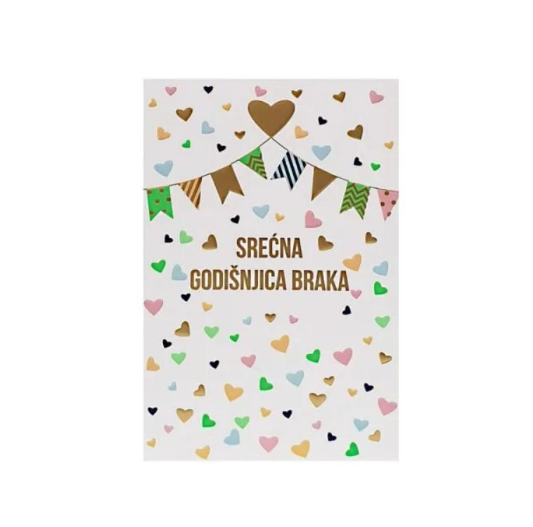 Čestitka Neon Blush Srećna Godišnjica Braka