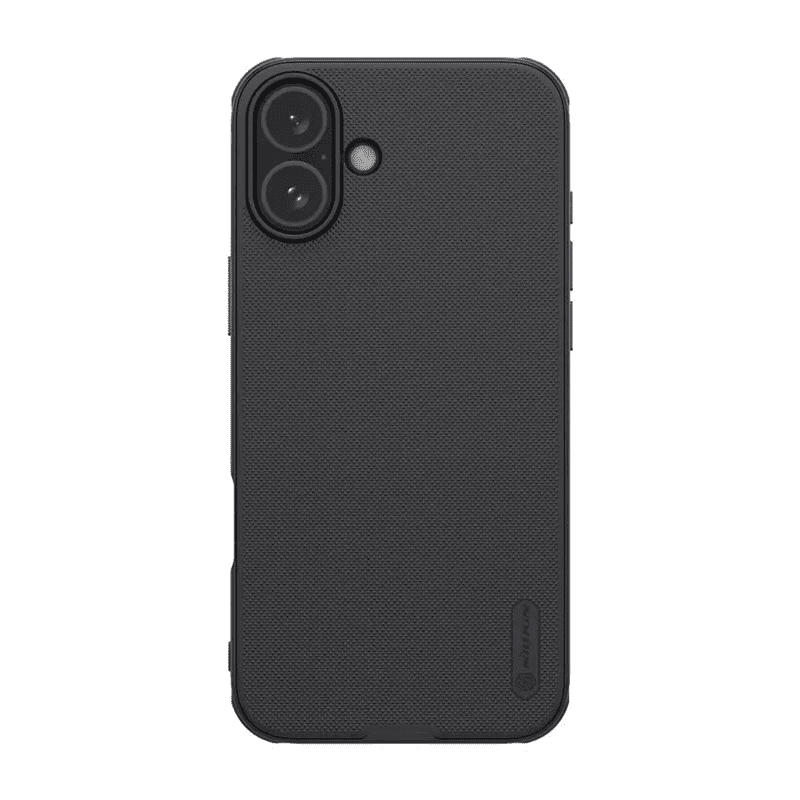 Maska za telefon Nillkin Super Frosted Shield Pro za iPhone 16 (bez otvora za logo), Crna