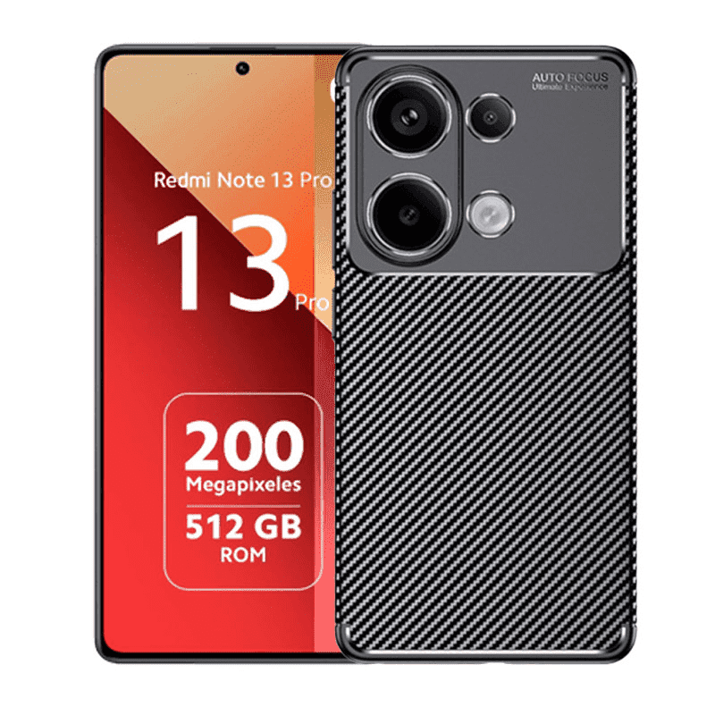 Maska za telefon Carbon Defender za Xiaomi Redmi Note 13 Pro 4G, EU, Crna