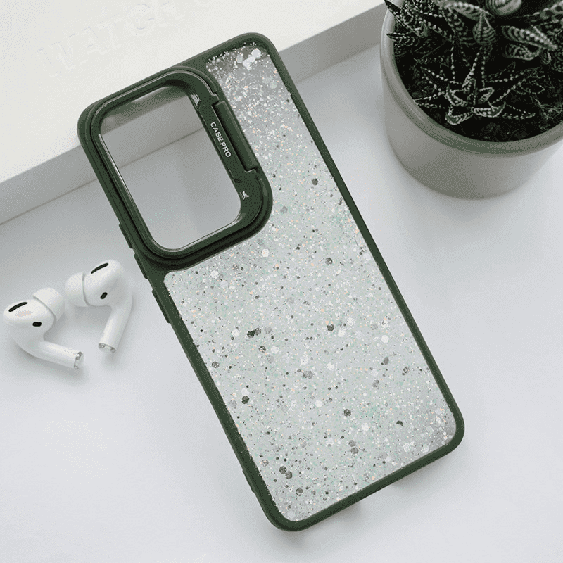 Maska za telefon Crystal Dots za Honor 90, Zelena