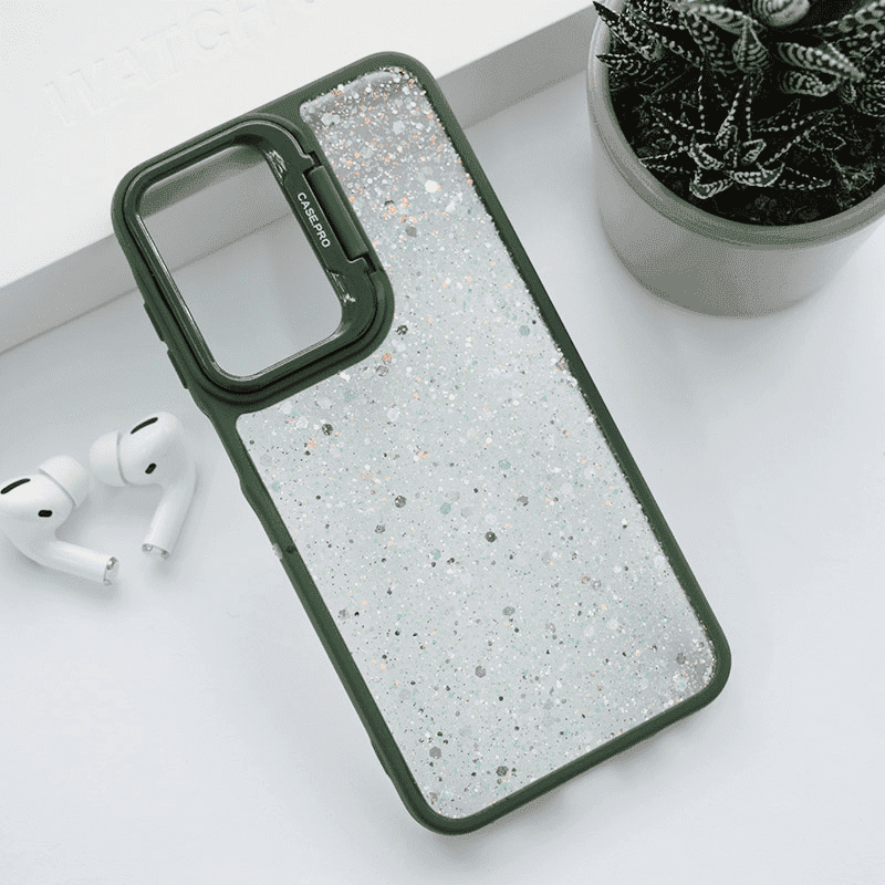Maska za telefon Crystal Dots za Samsung A15 4G/ A155F/ A15 5G/ A156B, Zelena