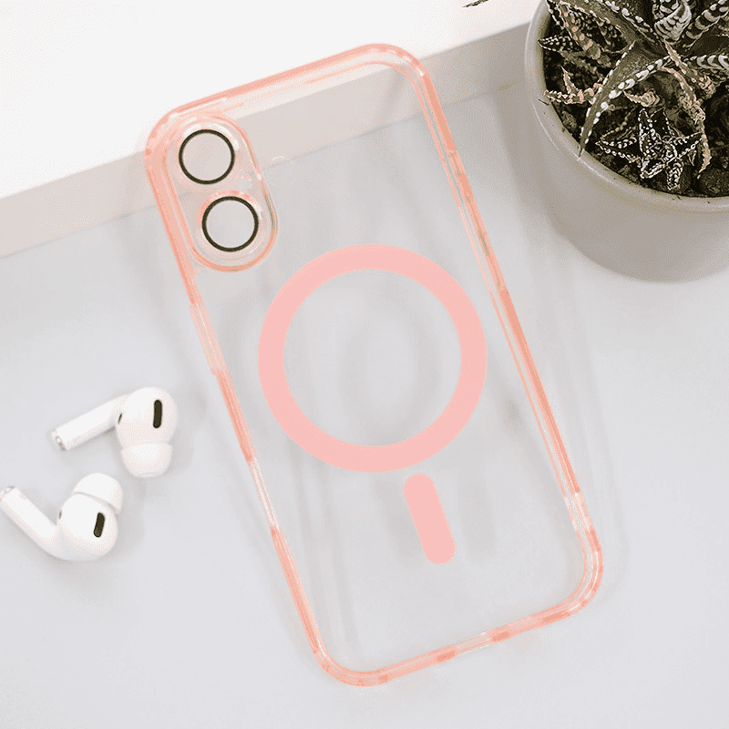 Maska za telefon Color Mag Case za iPhone 16, Roze