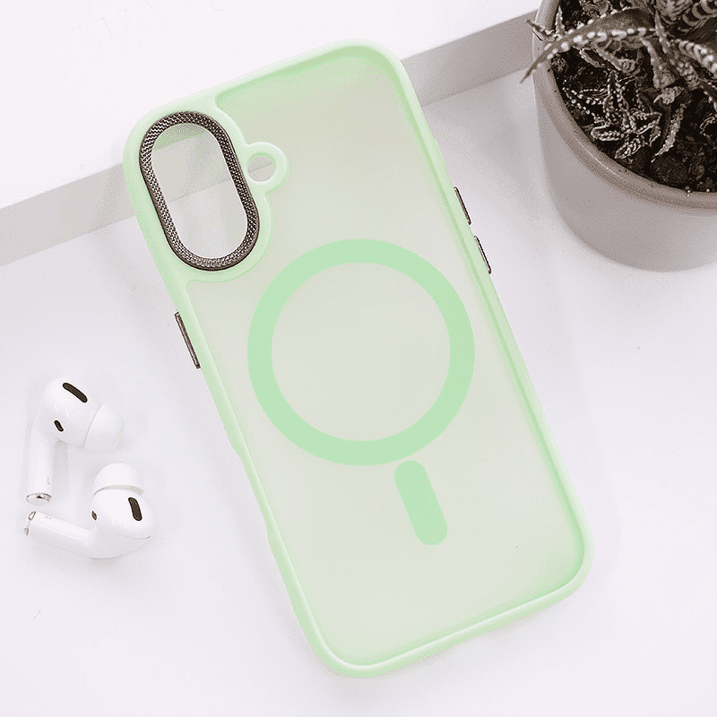 Maska za telefon Candy Shield Mag Case za iPhone 16, Svetlozelena