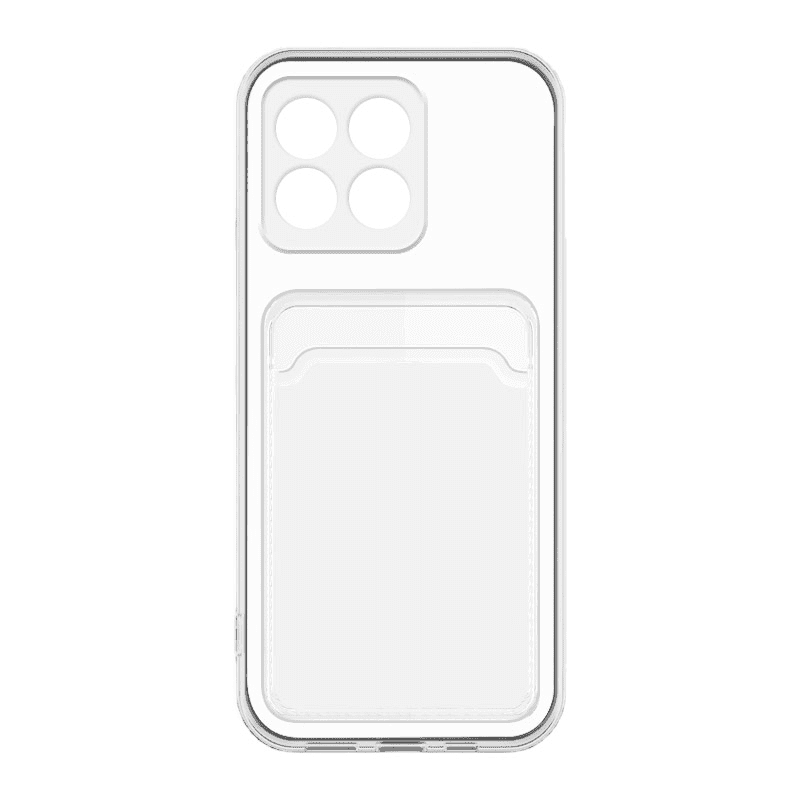 Maska za telefon Wallet za Honor X6b, Providna