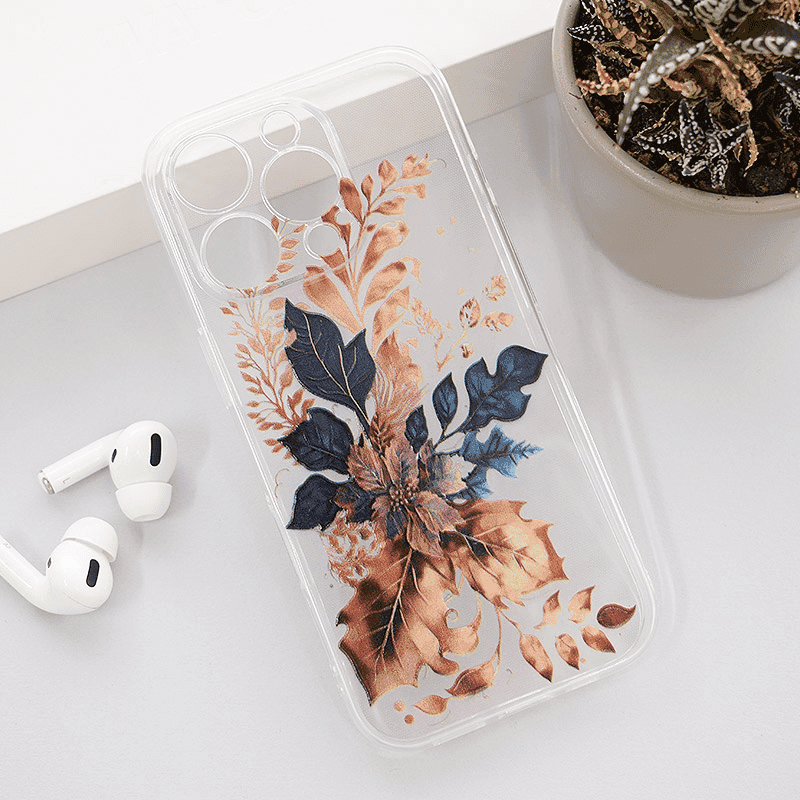 Maska za telefon Nanobit Print za iPhone 16 Pro Golden Flower