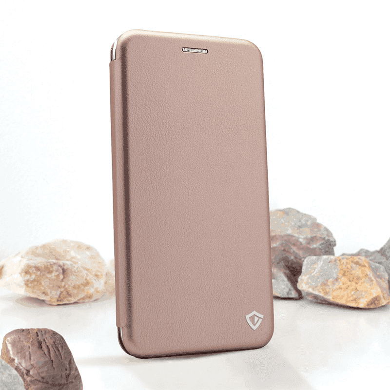 Maska za telefon na preklop Teracell Flip Premium za Samsung A16 5G/ A166B, Roze, Zlatne boje