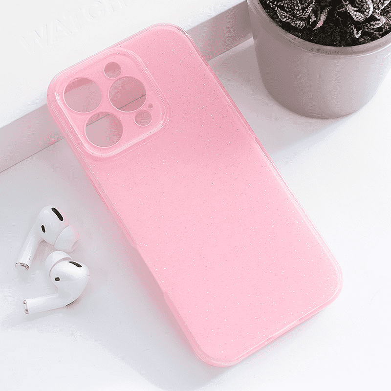 Maska za telefon Flash Crystal za iPhone 16 Pro, Roze