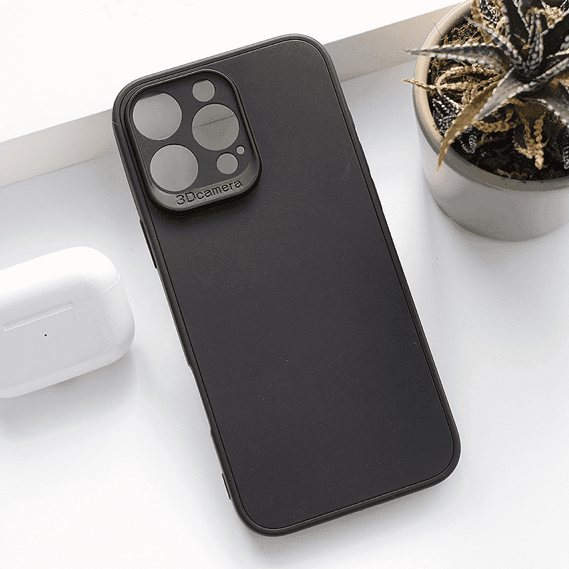 Maska za telefon 3D Camera za iPhone 16 Pro Max, Crna