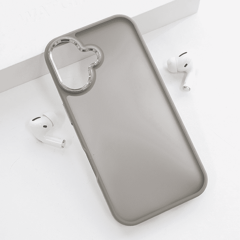 Maska za telefon Candy Shield za iPhone 16, Siva