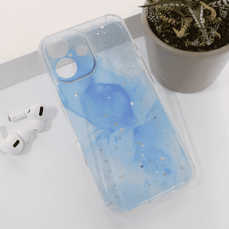 Maska za telefon Fluid Color za iPhone 16, Tamnoplava