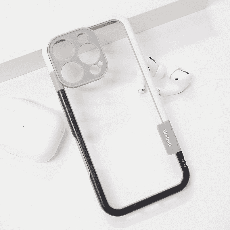 Maska za telefon Wolmtt bumper za iPhone 16 Pro, Siva