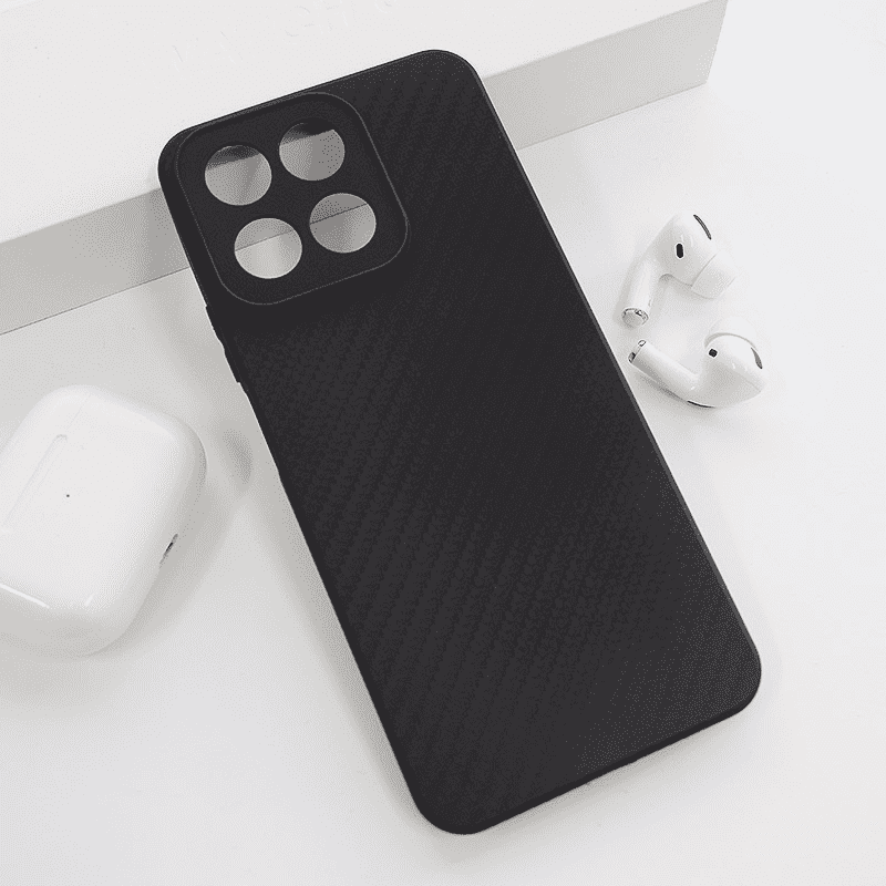 Maska za telefon Carbon fiber za Honor 200 Smart/ X7c, Crna