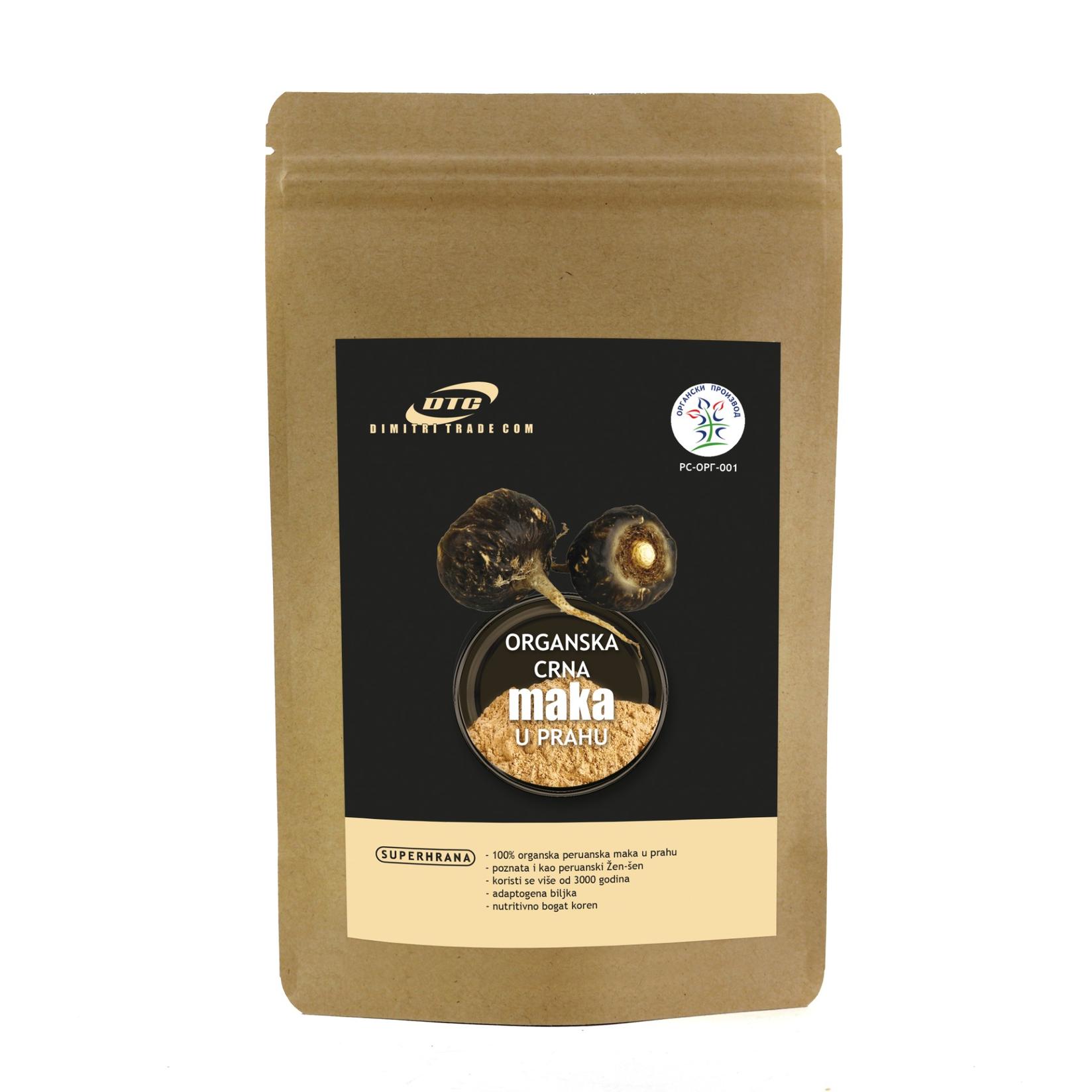 DTC Organska crna maka u prahu, 200g