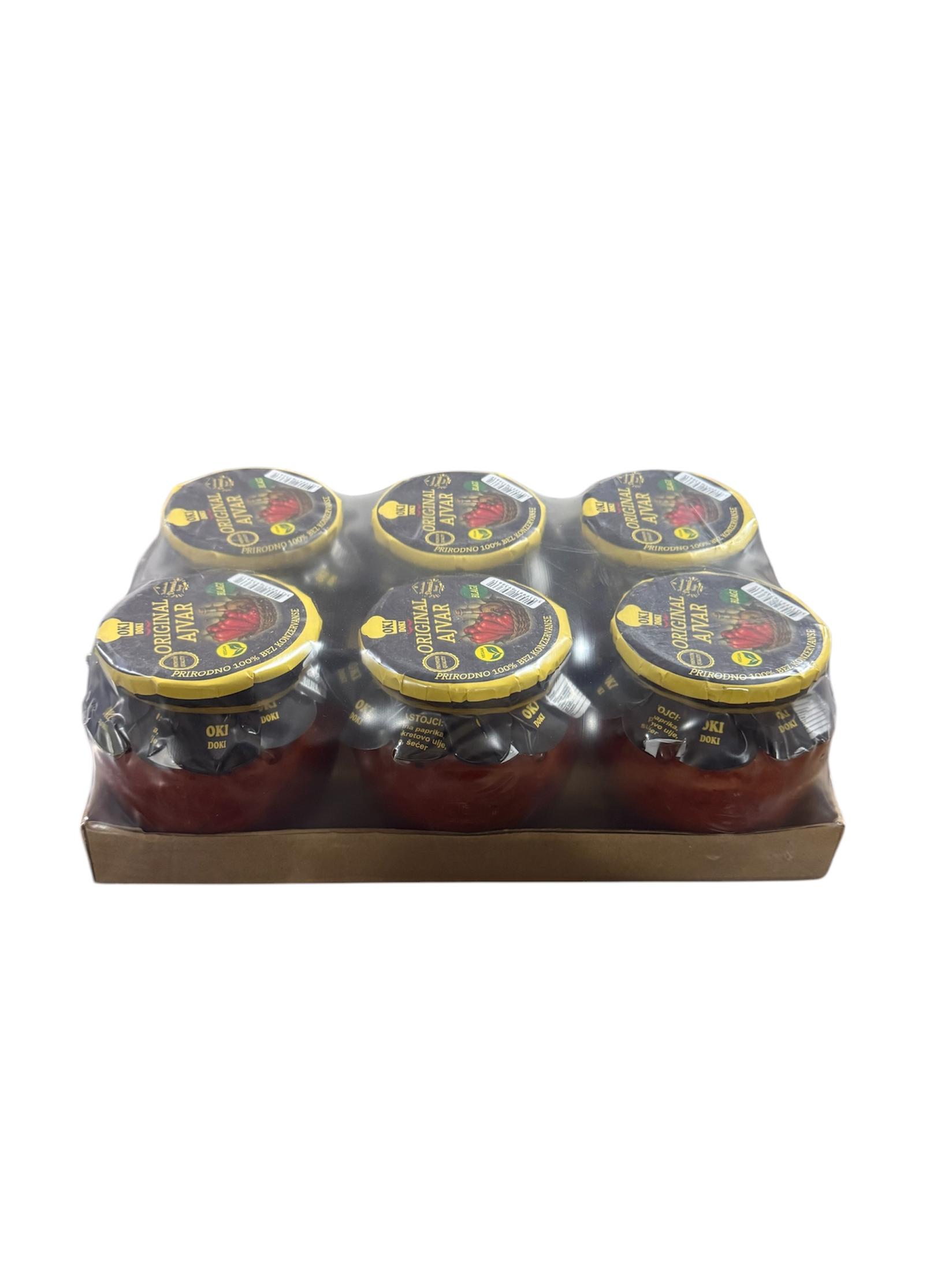 Oki Doki Ajvar original blagi, 6 komada, 550 g