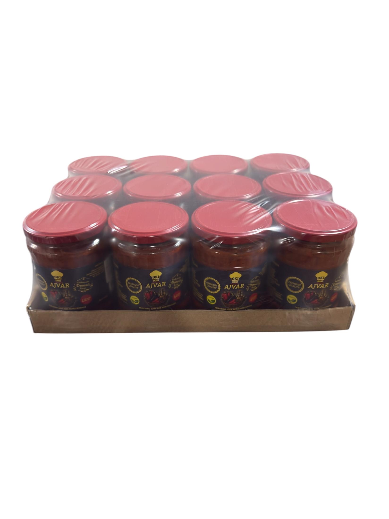 Oki Doki Ajvar ljuti, 12 komada, 550 g