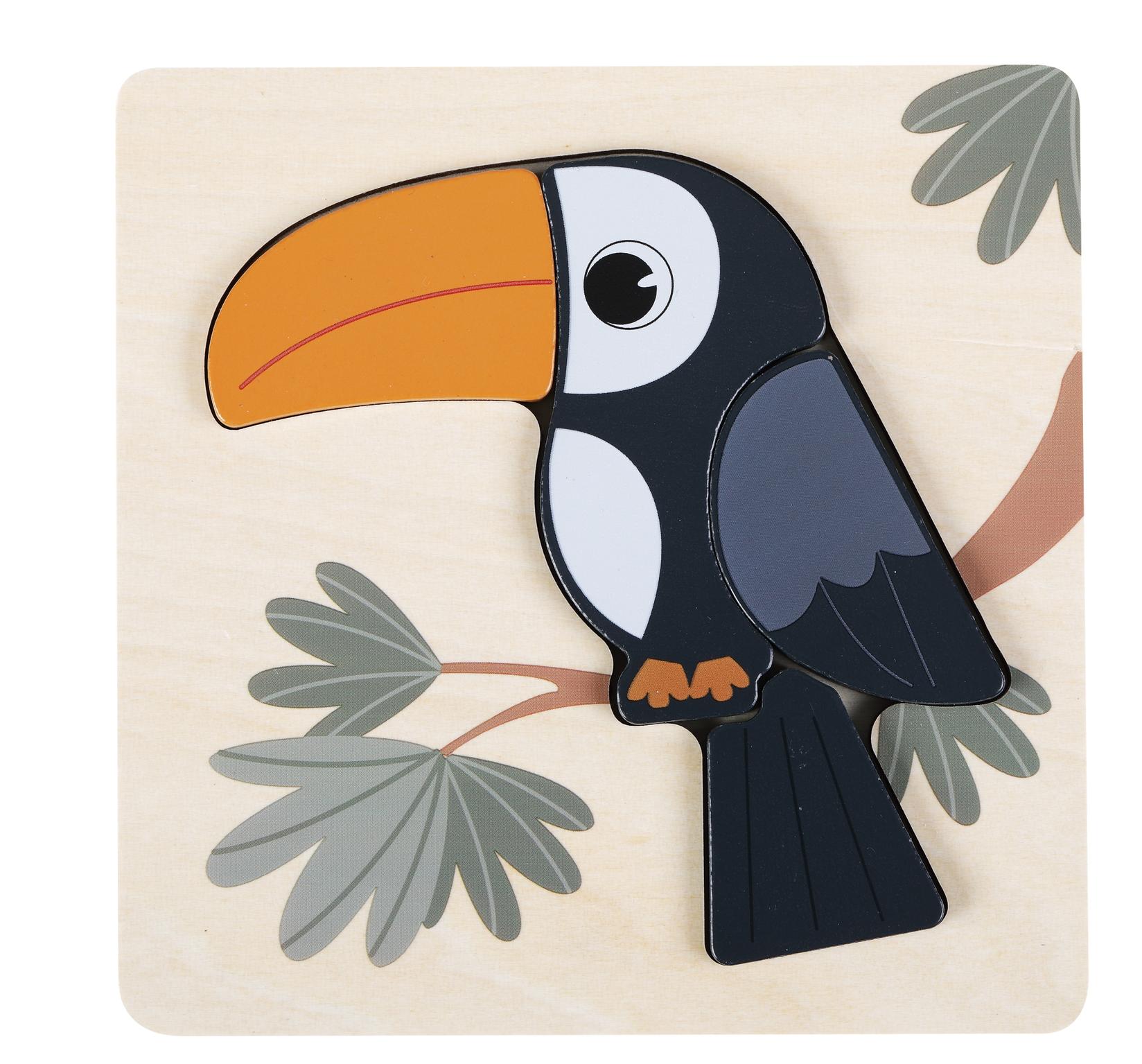 Pino 3D Slagalica Tukan, 4 elementa