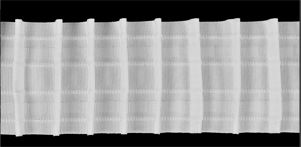 Senotex Traka za našivanje zavesa, 6 cm, Bela