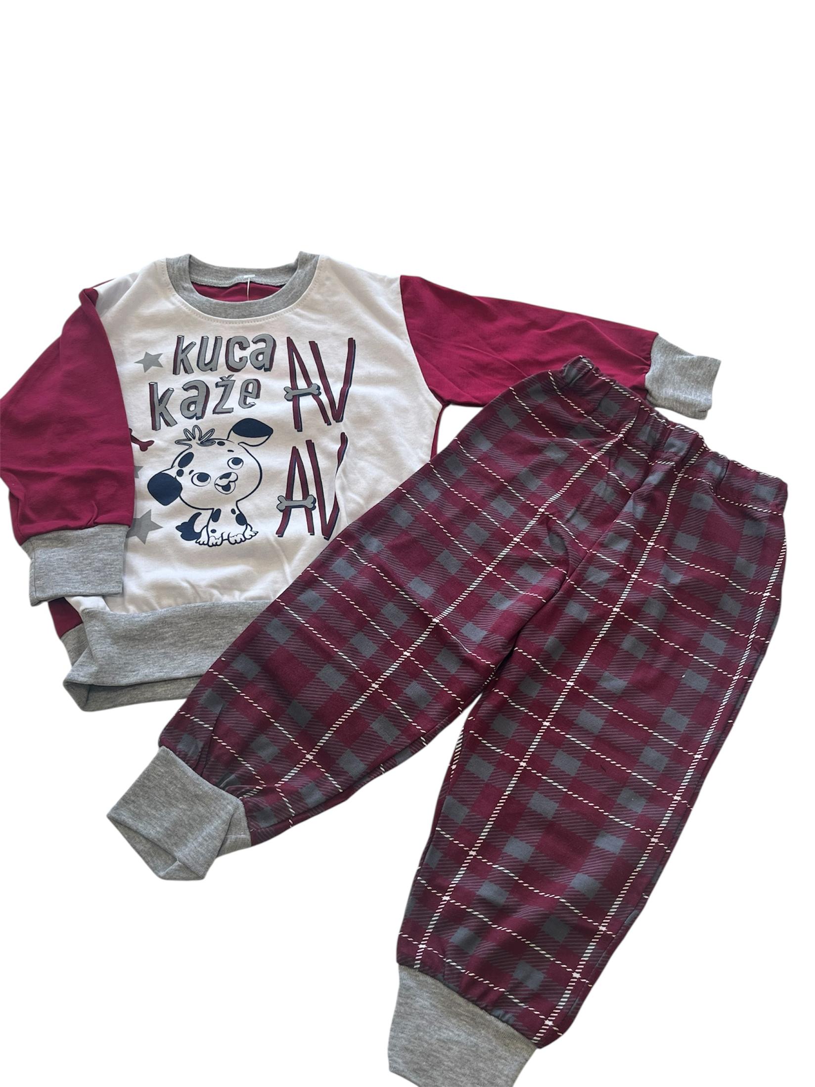 Jasmil Pidžama za bebe, Bordo