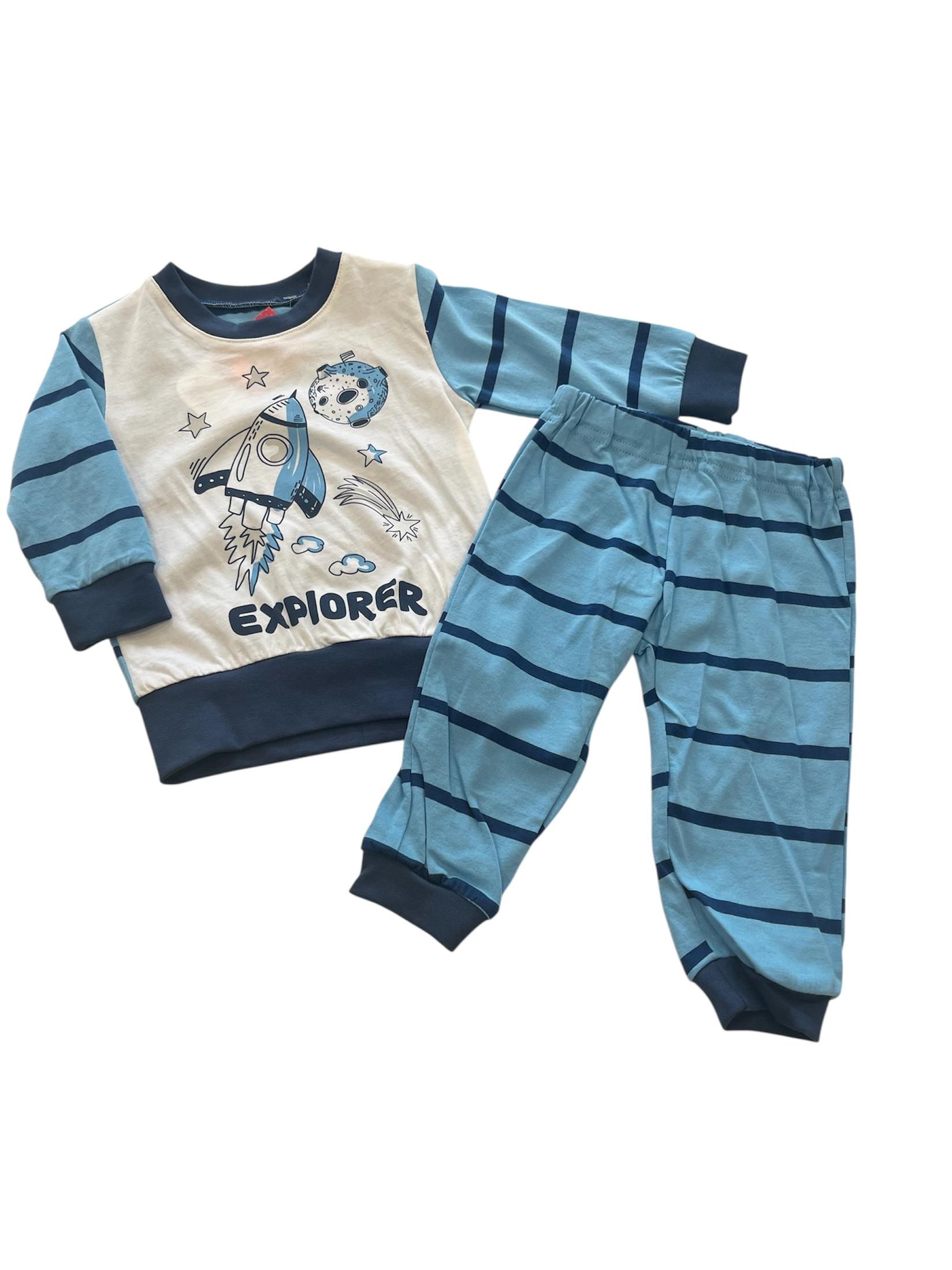 Jasmil Pidžama za bebe, Svetloplava