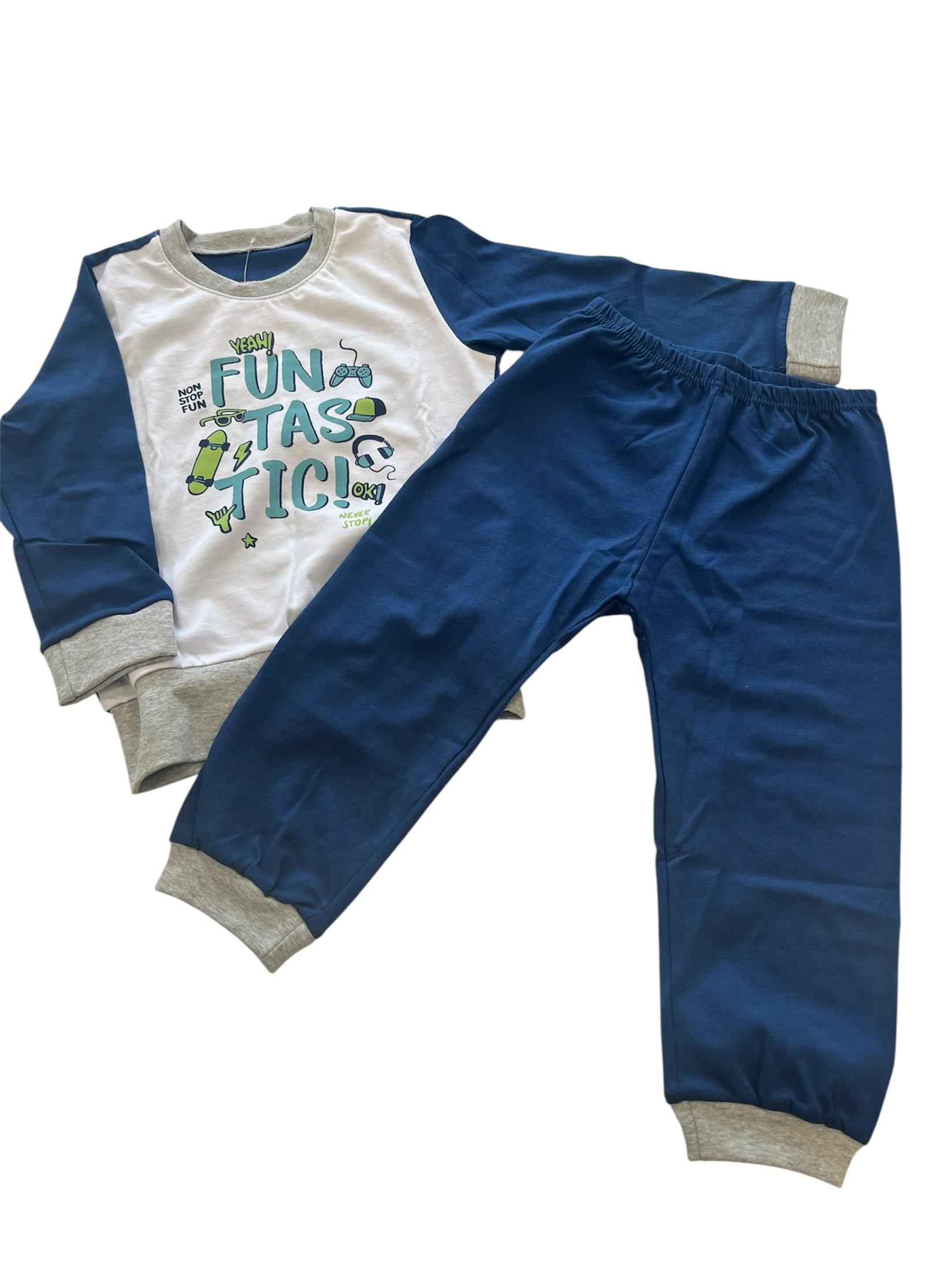 Jasmil Pidžama za bebe 15B-15P101, Tamnoplava