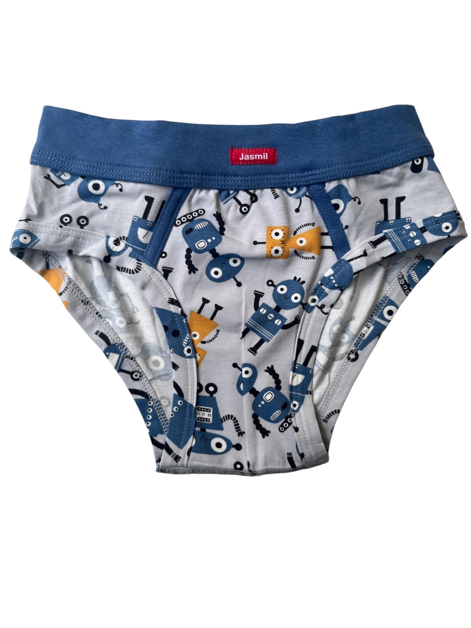 Jasmil Dečije muške slip gaće, Bele