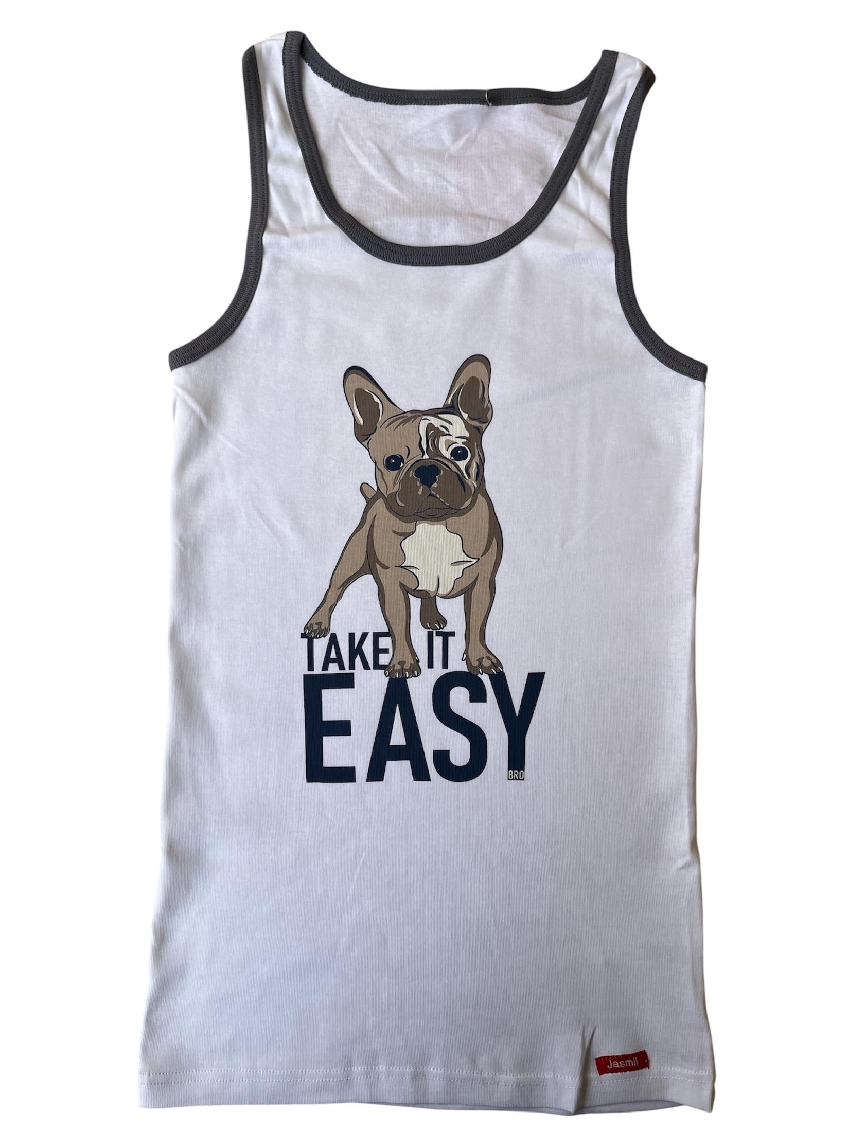 Jasmil Majica za dečake bez rukava, Bela