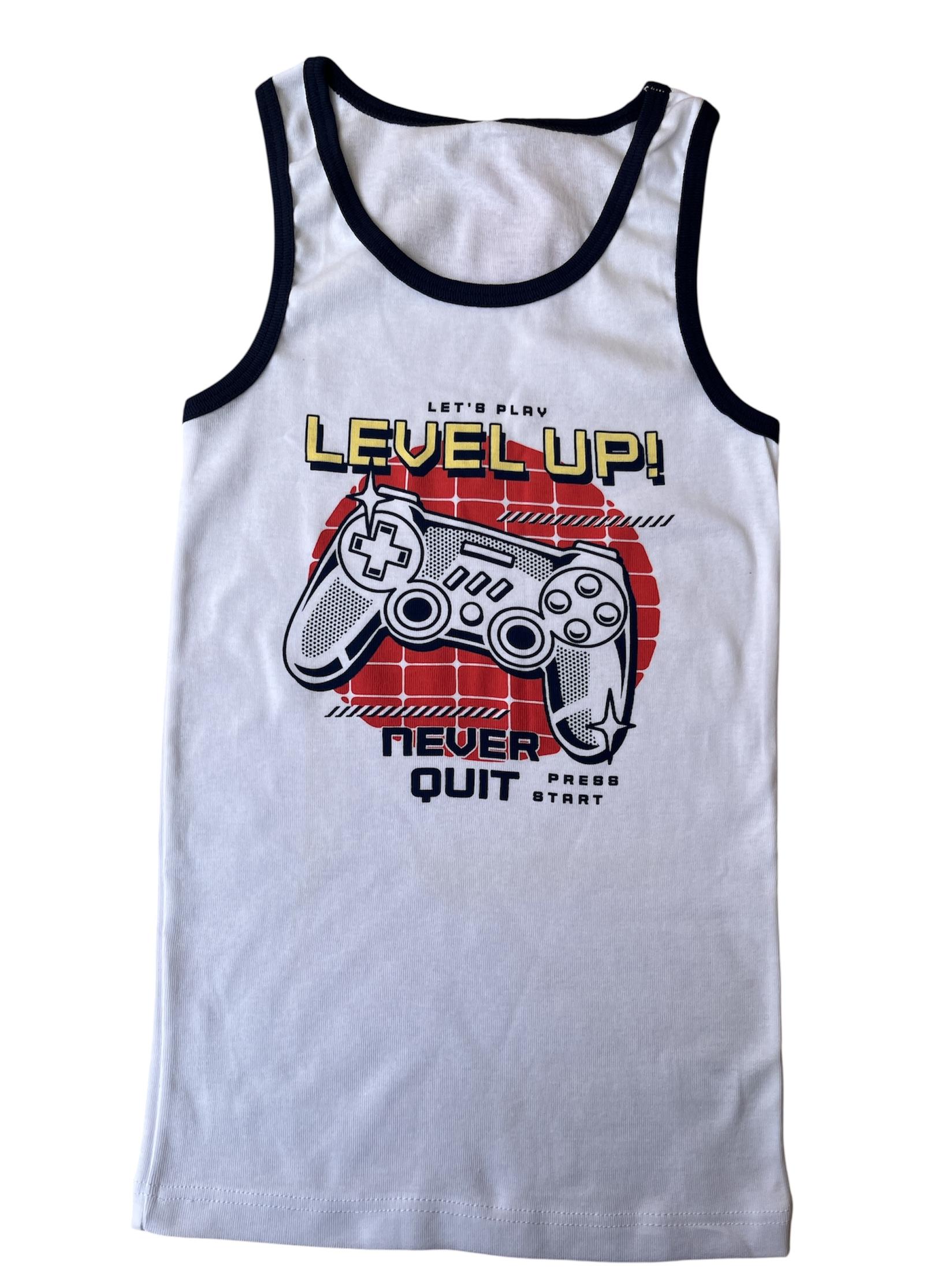 Jasmil Majica za dečake bez rukava, Bela