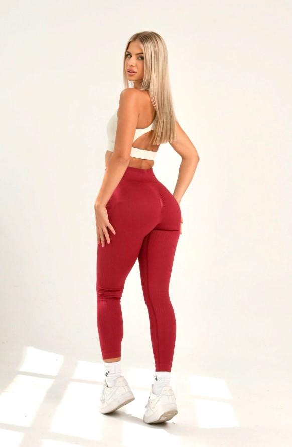 HARD LOVE Ženske helanke Performance Ruby, Bordo