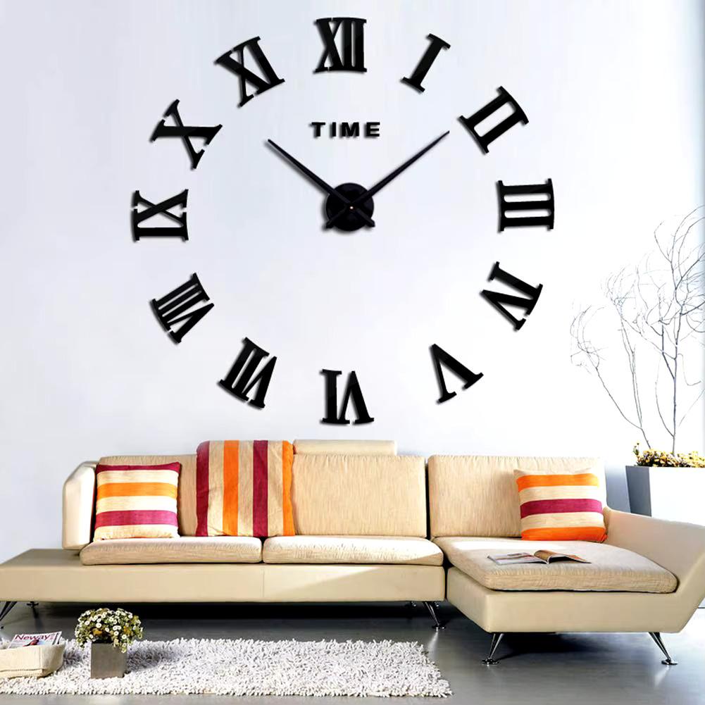 3D Zidni sat Model 2, Crni