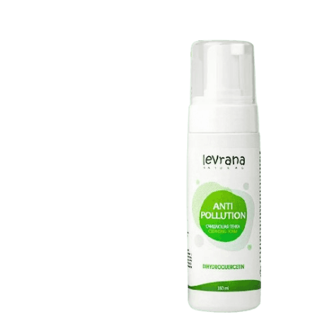 LEVRANA Pena za umivanje lica Anti pollution Dihidrokvercetin, 150 ml