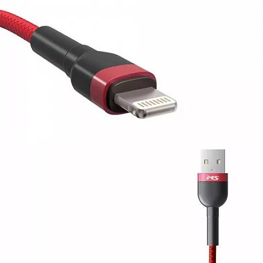 Selected image for MSI Kabl USB-A 2.0 na LIGHTNING, 2,4A, 2m, crveni