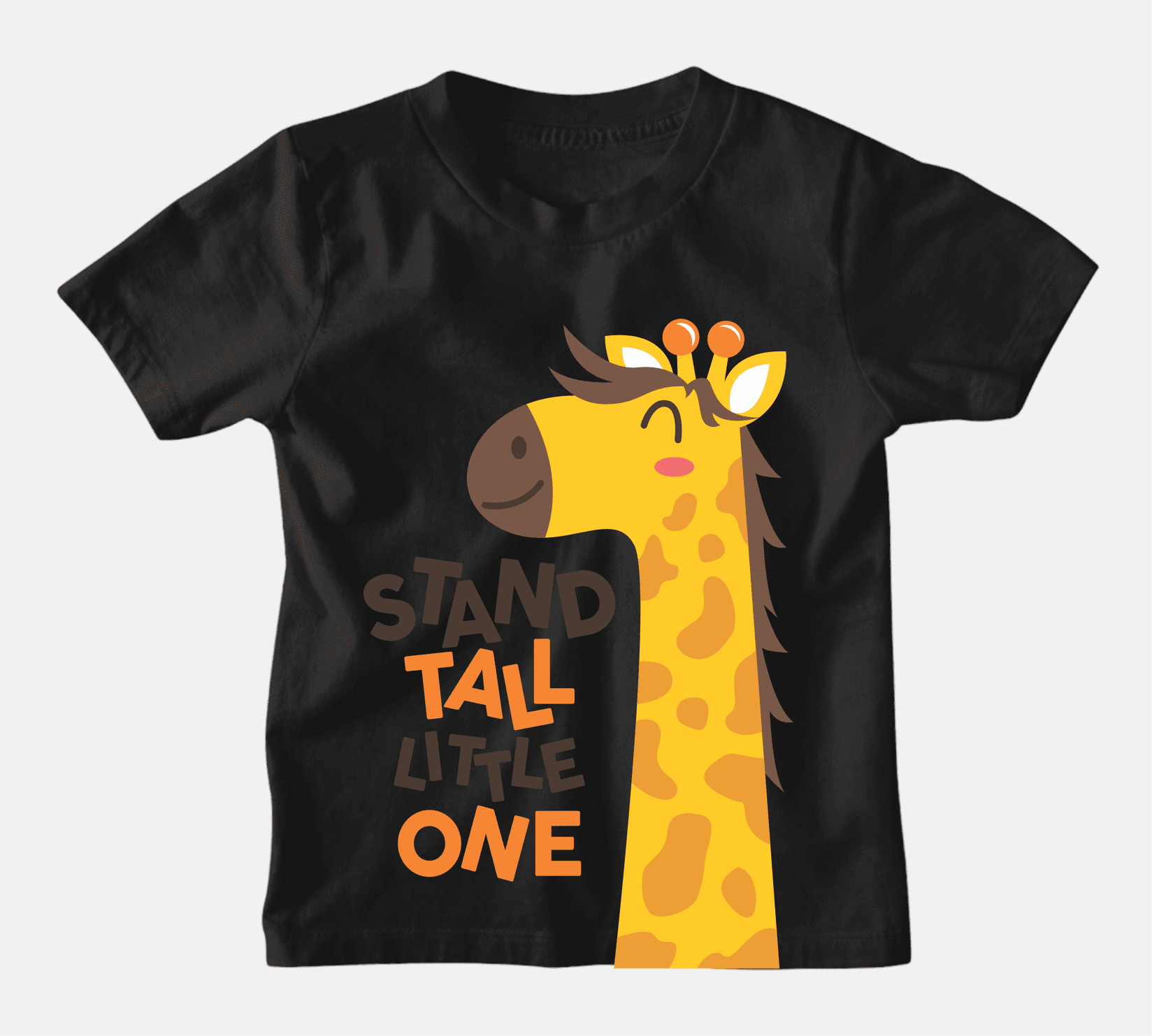 Mafimi Majica za dečake Žirafa, Crna